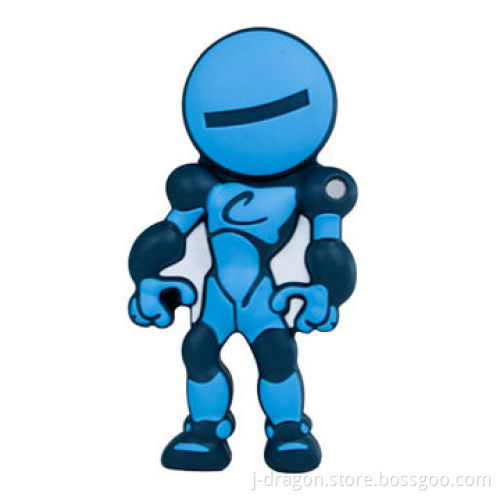 Custom PVC 2D Robot Shape USB Flash Drives